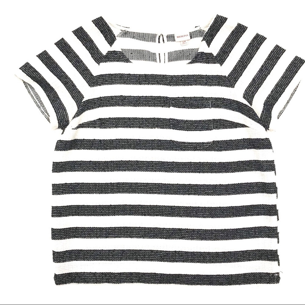 Merona Small Striped Scoop Neck Tee